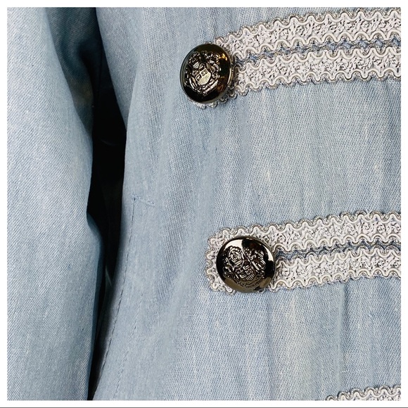 Jagger Military Chambray Bomber Jacket - Picture 7 of 8